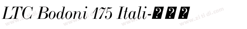 LTC Bodoni 175 Itali字体转换